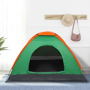 1 Person Patio Dome Tent, All-Weather Camping Tent, Easy Setup Portable Outdoor Tents with Dual-Way Zip and Carrying Bag, Windproof & Waterproof Heavy Duty Tents for Beach Hiking Travel,