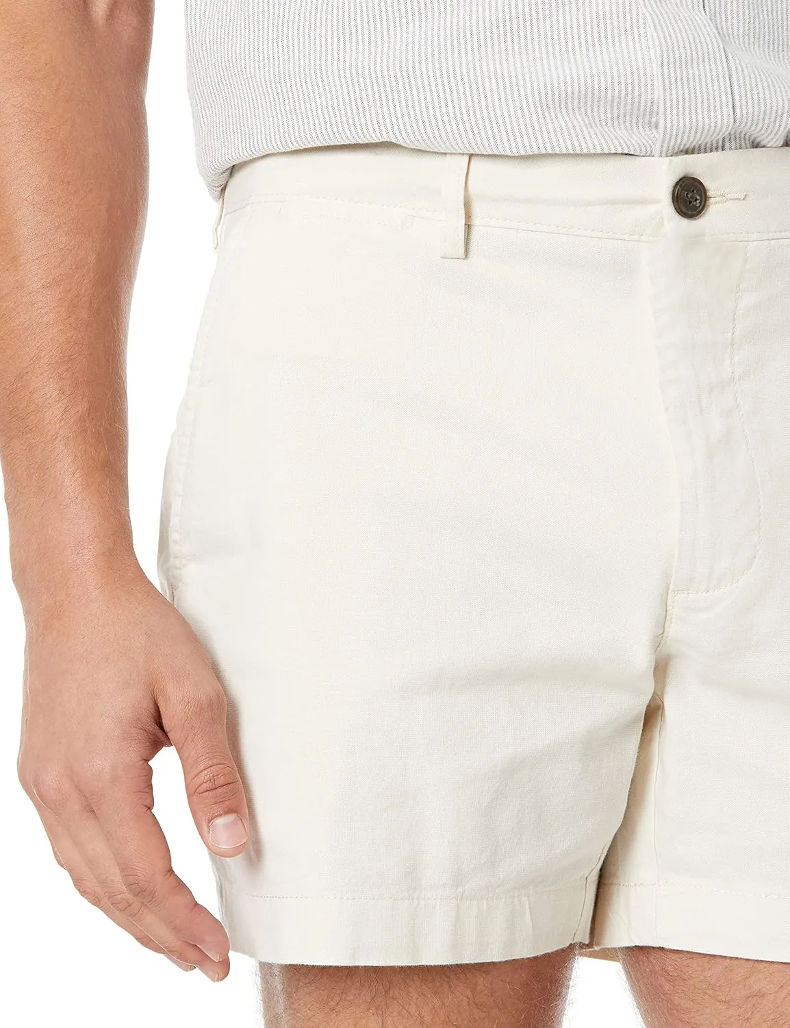 Amazon Essentials Men's Slim-Fit 5" Lightweight Comfort Stretch Oxford Shorts (Previously Goodthreads)