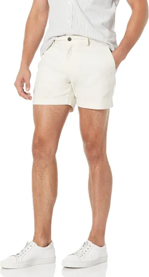 Amazon Essentials Men's Slim-Fit 5" Lightweight Comfort Stretch Oxford Shorts (Previously Goodthreads)