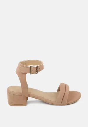 Amelia Minimalist Block Heel Sandal By Ruw