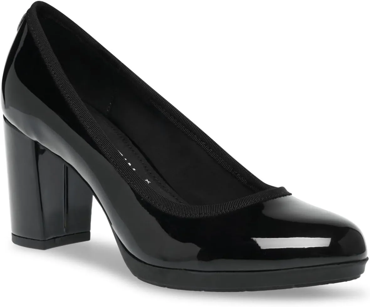 Anne Klein Womens Castana Flex Fit Block Heels
