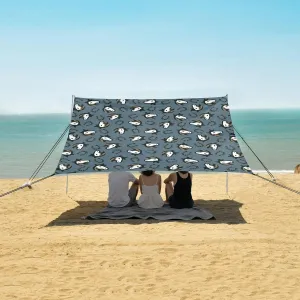 Beach Shade Tent with UPF50  UV Protection,Country Style Horse Horseshoe Lightweight Camping Sun Shelter for Outdoor,Camping Trips, Fishing, Backyard,Picnics,Easy Set Up and Carry 9x10.5 FT