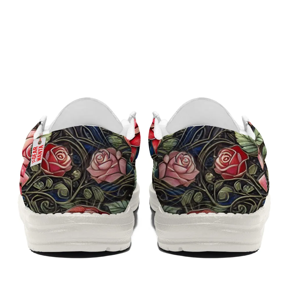 Beauty And The Beast Canvas Loafer Shoes