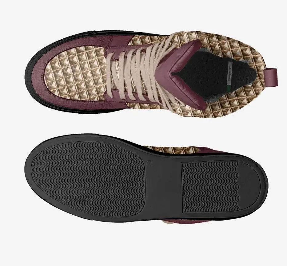 Beesmoove Mauve Monarch Sneaker
