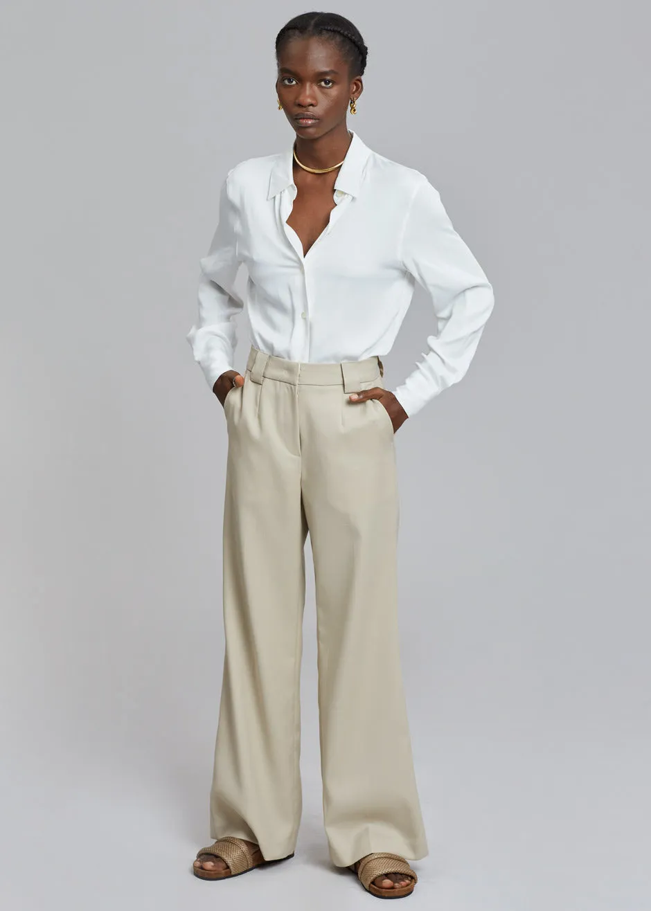Bettina Vermillon Charlie Sandals - Linen
