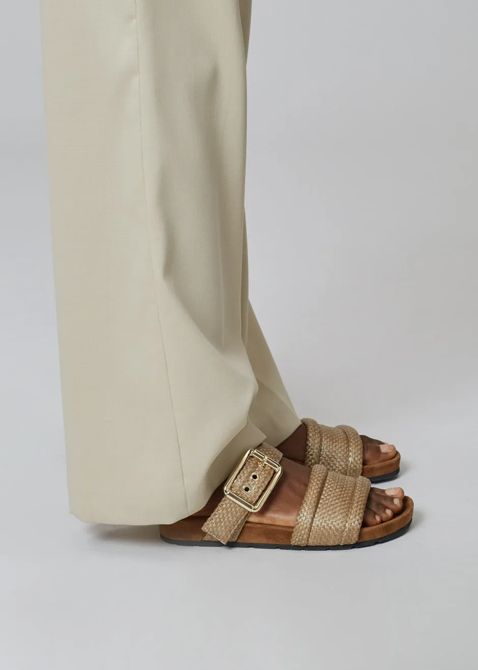 Bettina Vermillon Charlie Sandals - Linen