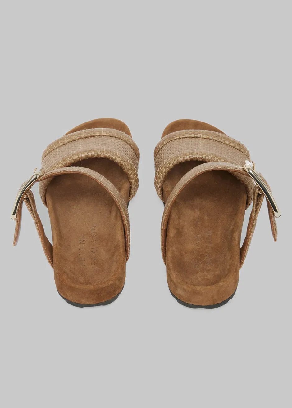 Bettina Vermillon Charlie Sandals - Linen