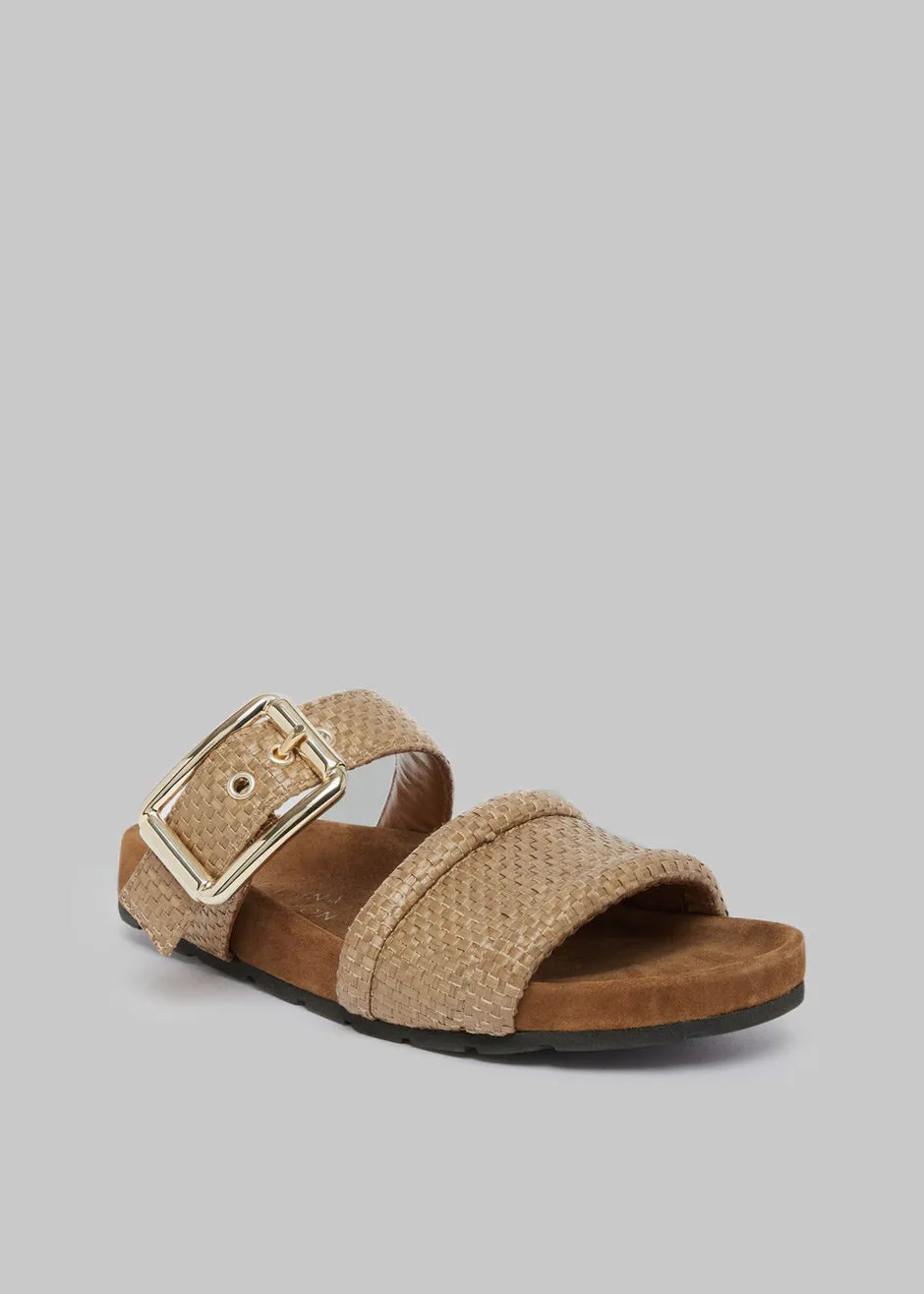 Bettina Vermillon Charlie Sandals - Linen