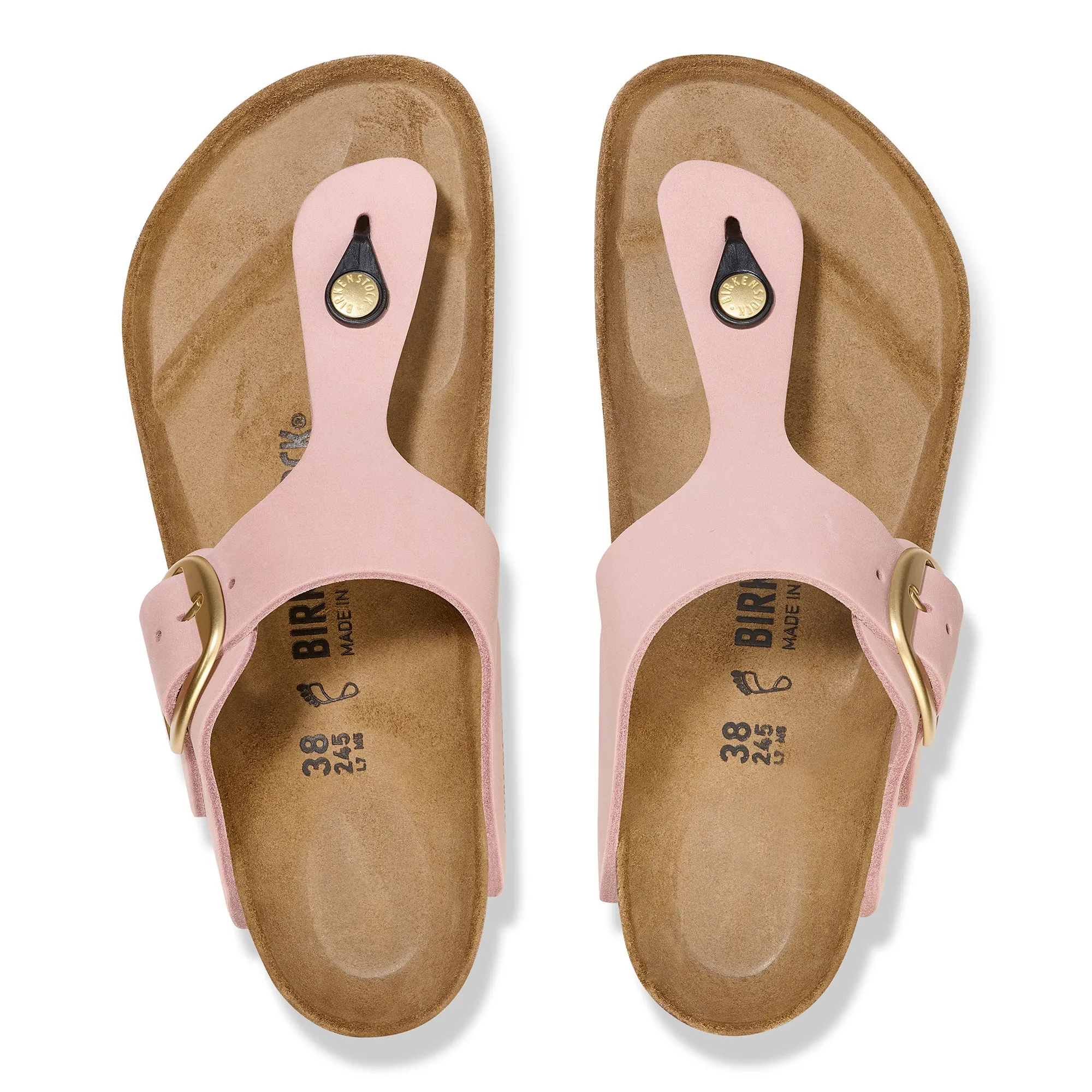 Birkenstock Gizeh Big Buckle soft pink nubuck