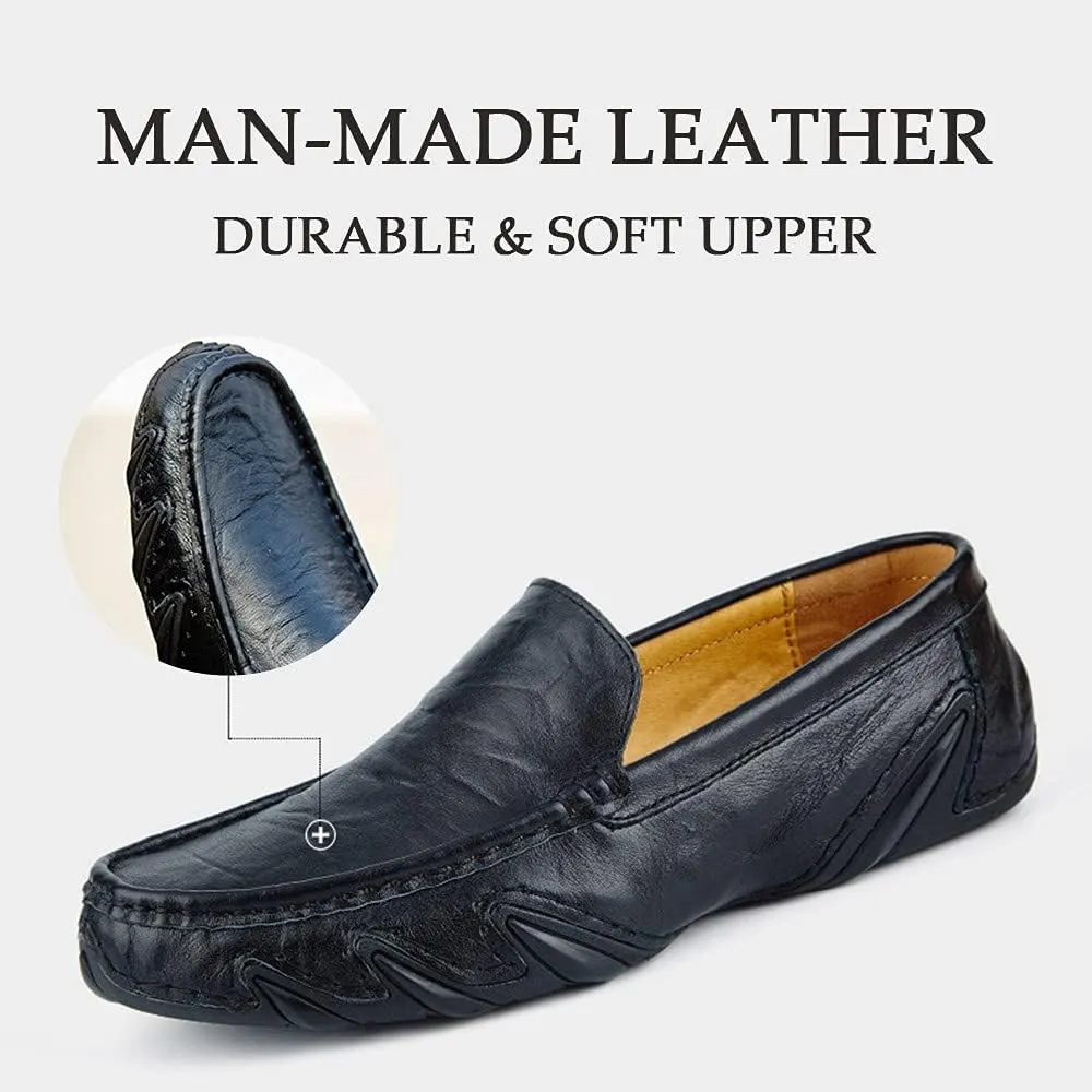 Bitiger Loafers Shoes for Men Comfortable Casual Slip on Shoes Slip-on Driving Loafers - Breathable Durable & Anti-Slip Male Business Work Penny