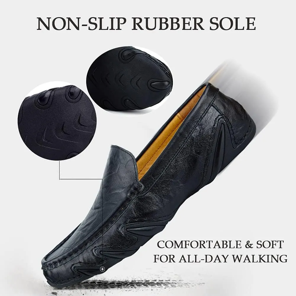 Bitiger Loafers Shoes for Men Comfortable Casual Slip on Shoes Slip-on Driving Loafers - Breathable Durable & Anti-Slip Male Business Work Penny