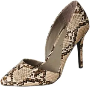 Breckelle's - Women's Mavis Pointed Toe Single Soles Pump, Beige 39218-5.5B(M) US
