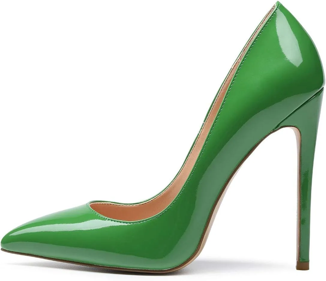 Castamere Womens High Heel Pumps Slip-on Pointy-Toe Elegant Stilettos Shoes 4.7Inch Heels Basic Pump