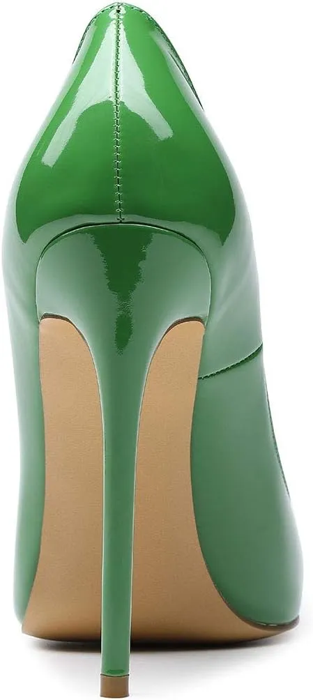 Castamere Womens High Heel Pumps Slip-on Pointy-Toe Elegant Stilettos Shoes 4.7Inch Heels Basic Pump