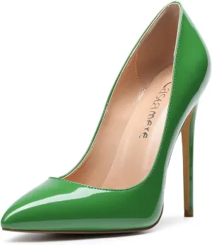 Castamere Womens High Heel Pumps Slip-on Pointy-Toe Elegant Stilettos Shoes 4.7Inch Heels Basic Pump