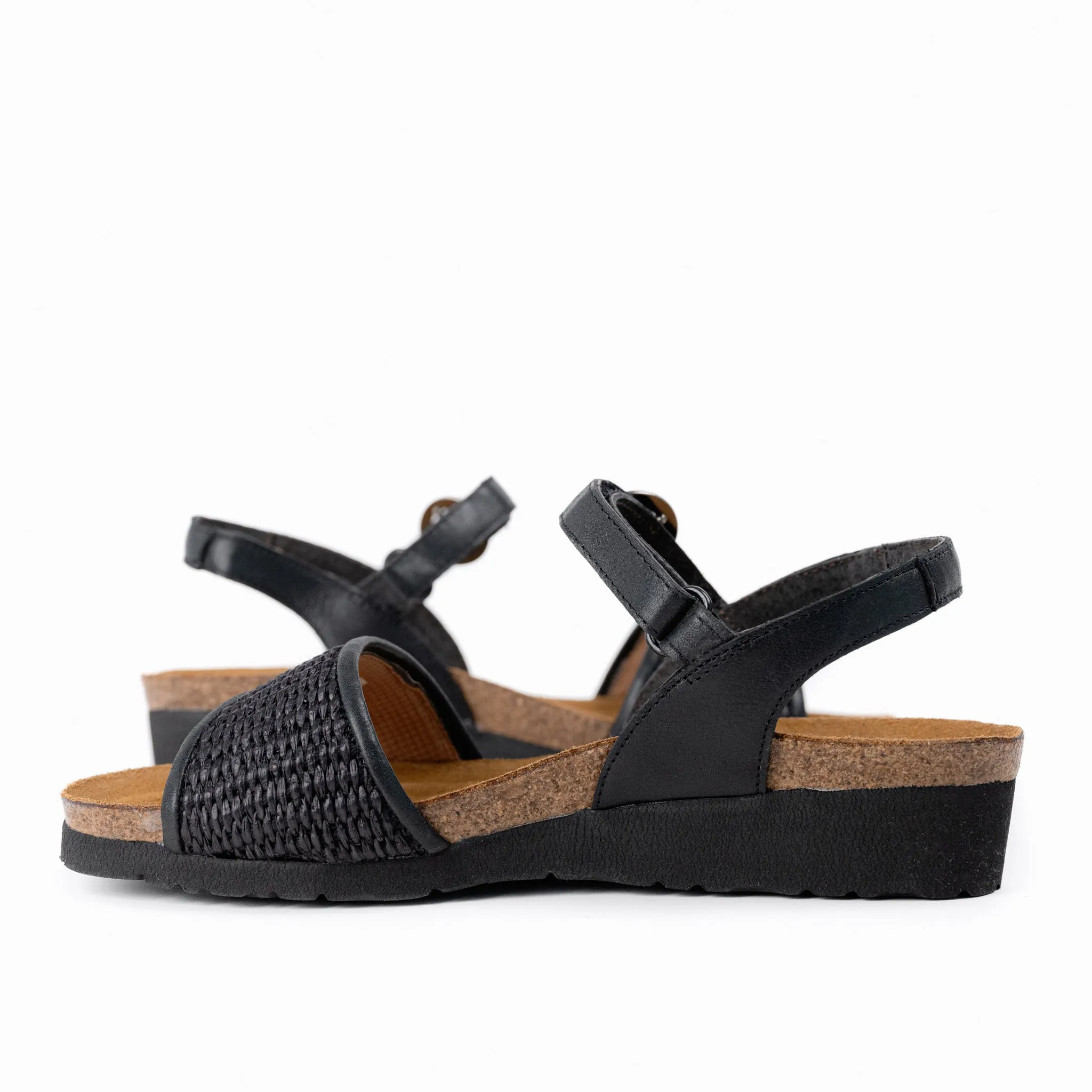 CECILE - BLACK - RAFFIA
