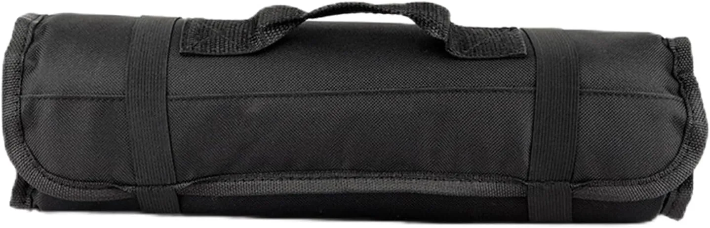 Chef Knife Roll Bag,Heavy Duty Oxford Chef Knife Bag Portable 22 Slots Chef Knife Case Pouch for Chef or Culinary Enthusiasts Men Women(Black)