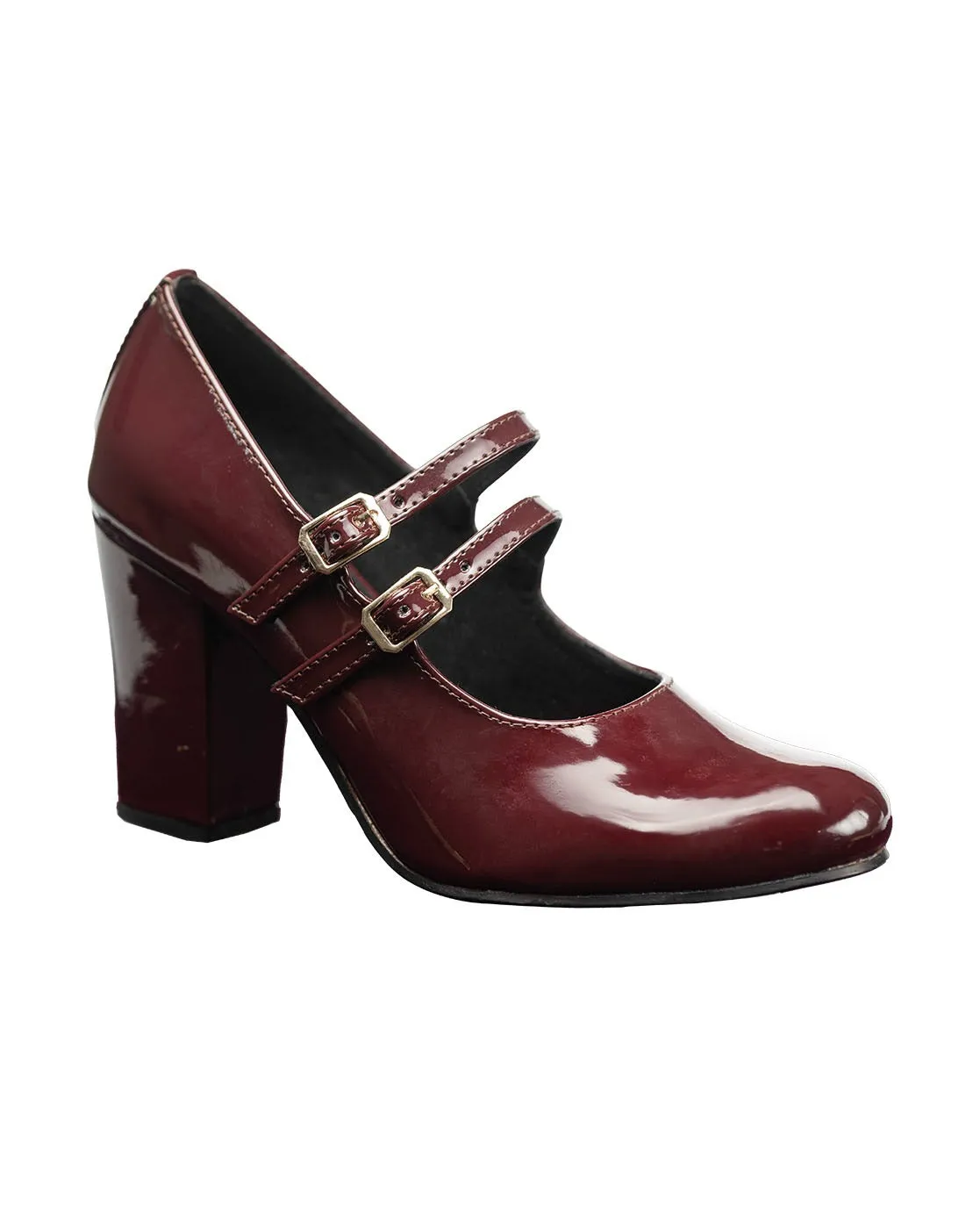 Chere Women's Block Heel Mary Jane Pumps