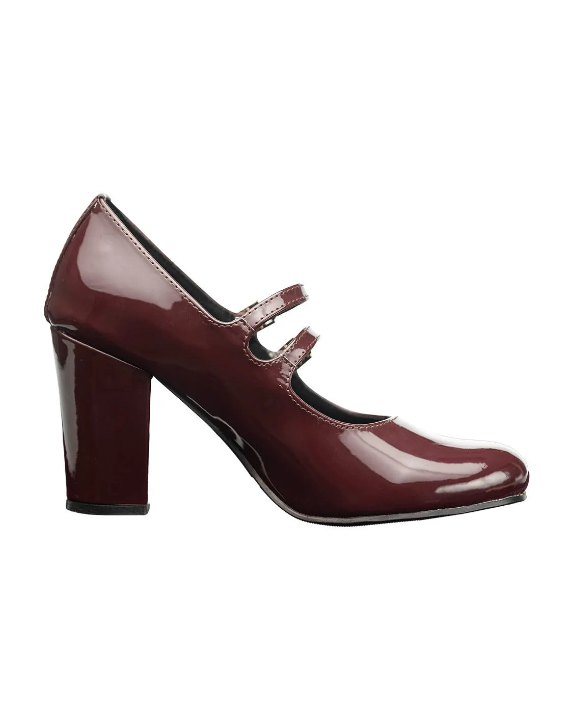 Chere Women's Block Heel Mary Jane Pumps