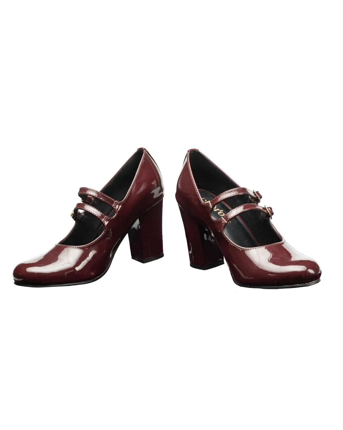 Chere Women's Block Heel Mary Jane Pumps