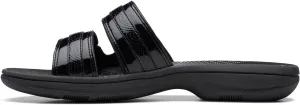 Clarks - Womens Breeze Piper H Shoes, Color Black Patent, Size: 12 M US