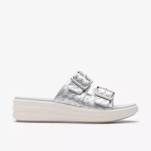 Clarks Women's Drift Buckle Silver Metallic 26182026