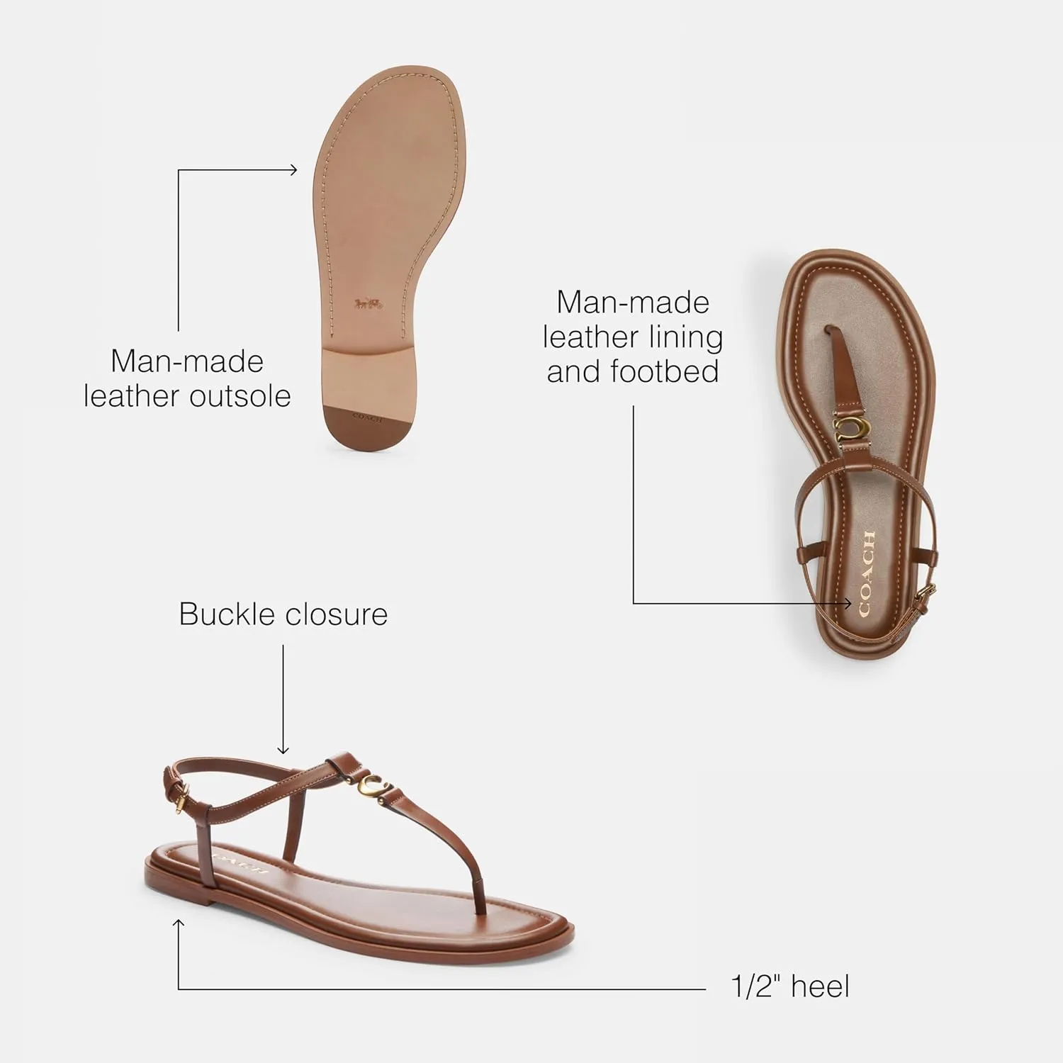 Coach Women's Jessica Thong Sandal