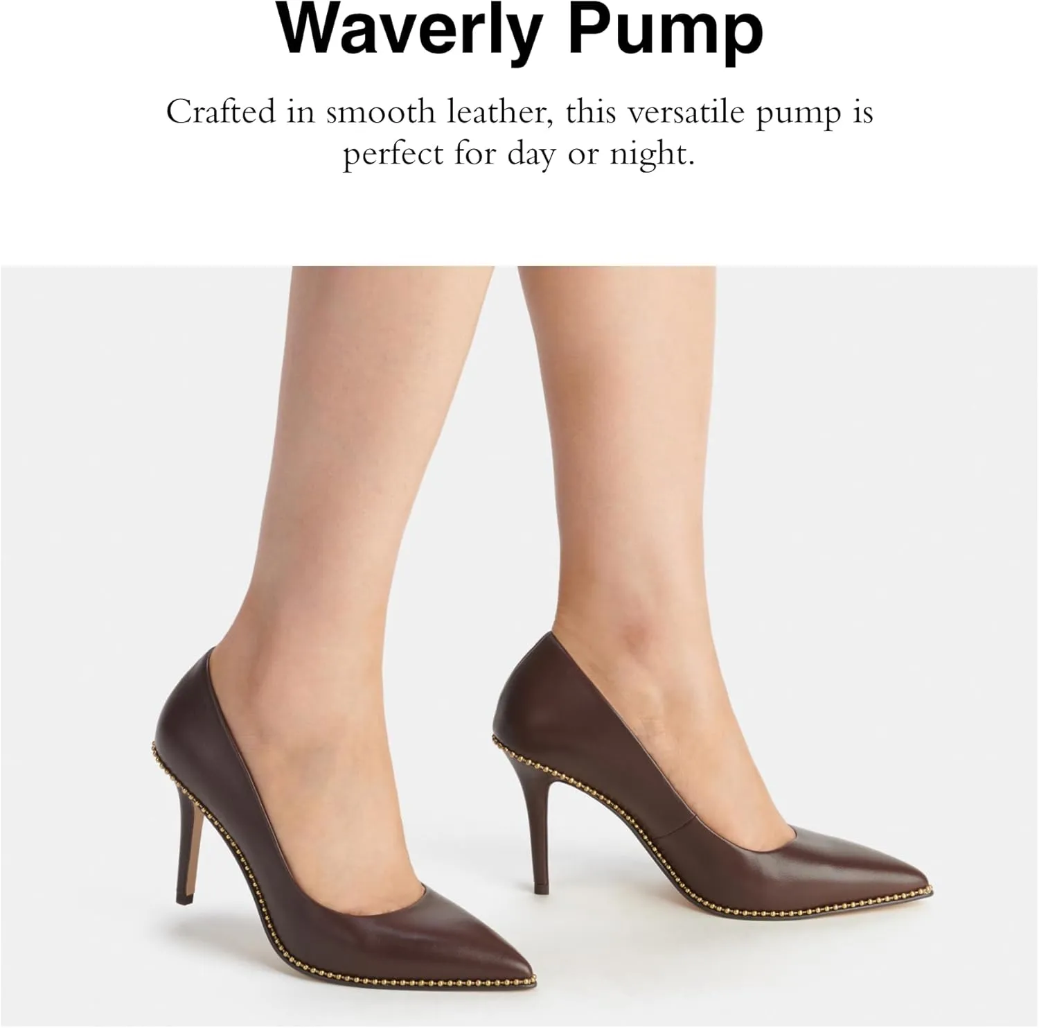Coach Women's Waverly Pump, Maple, 6