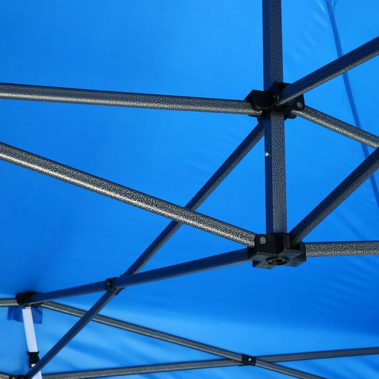 COBIZI 10x10 Pop Up Canopy Without Sidewall,Heavy Duty Canopy UPF 50  All Season Wind Waterproof Commercial Outdoor Wedding Party Tents for Parties Canopy Gazebo with Carry Bag(10 x 10 ft Black)