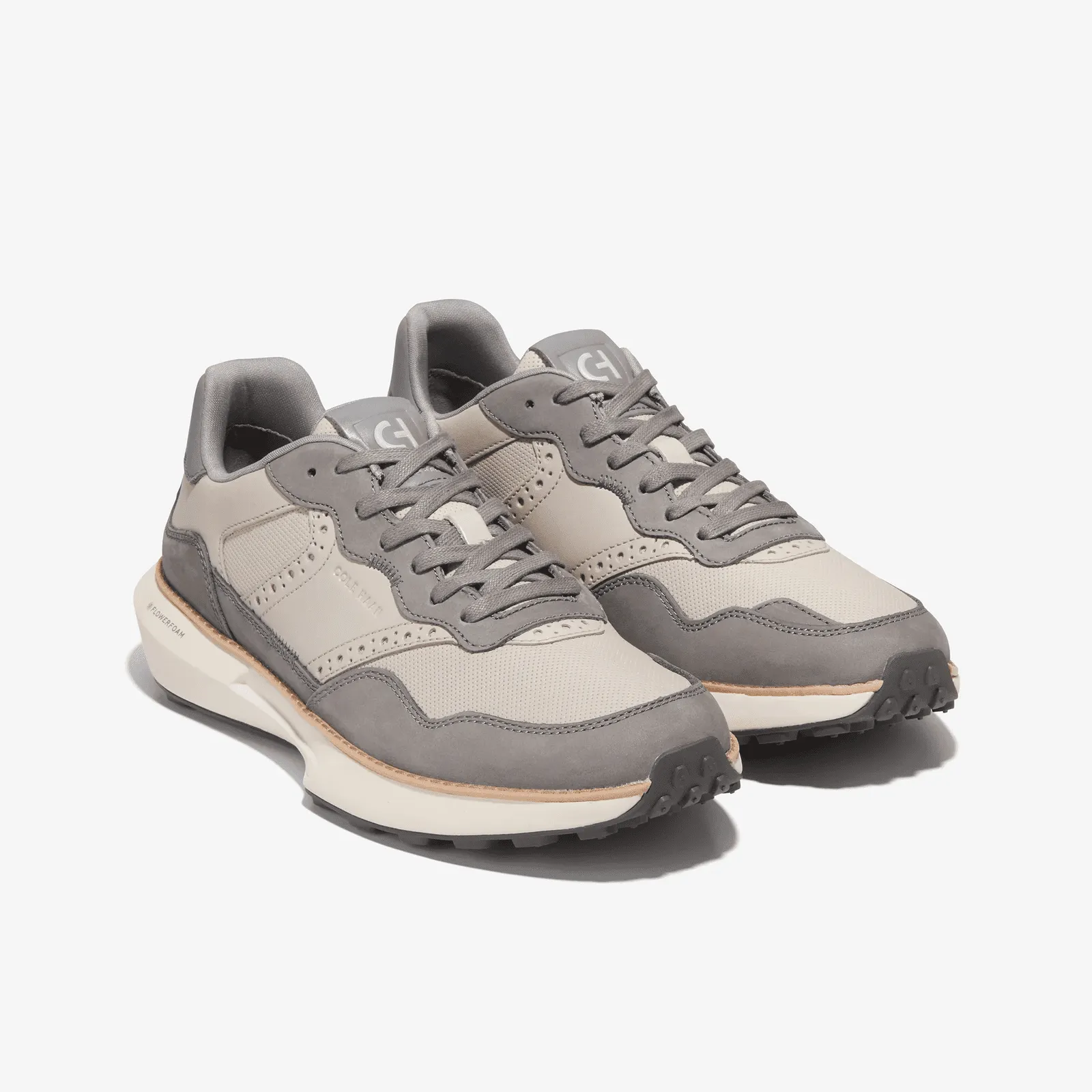Cole Haan Mens GrandPrø Ashland Sneaker Quiet Shade-Grey Pinstripe-Paloma C37778