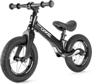 CXWXC 12" Toddler Balance Bike - Ages 24 Months to 5 Years - Kids Push Balance Bike with Footrest, No Pedal Training Bicycle - Birthday Gifts for Girls & Boys