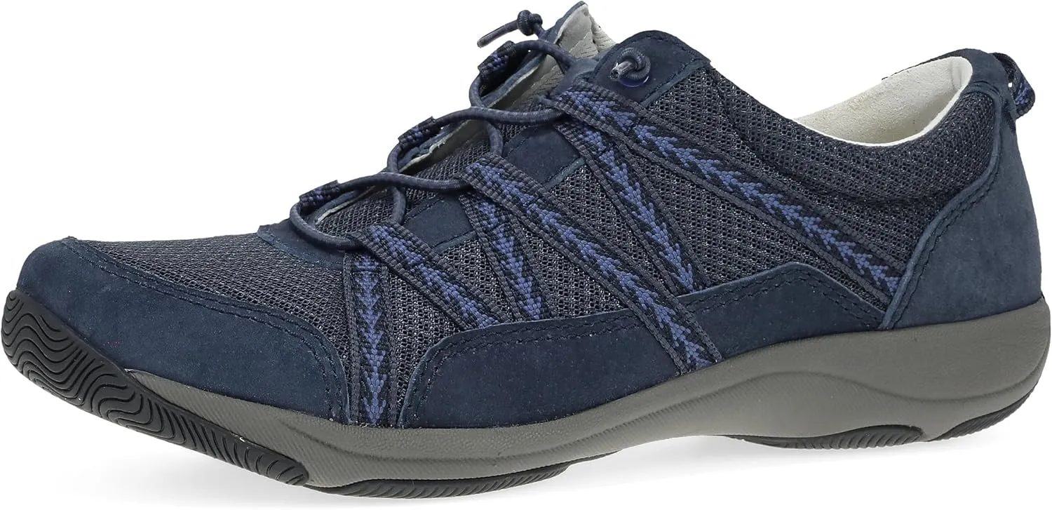 Dansko Harlyn Lightweight Sneaker for Women - Stain Resistant Leather and Nylon Uppers and Arch Support in Flexible Style