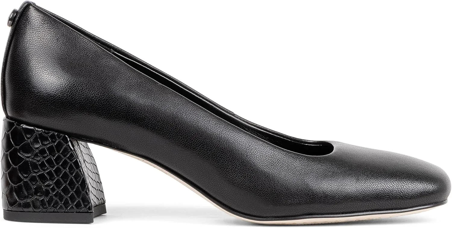 Donald Pliner Women's Aquarius 2" Block Heels, Square Closed Toe Chunky Heels for All Day Wear