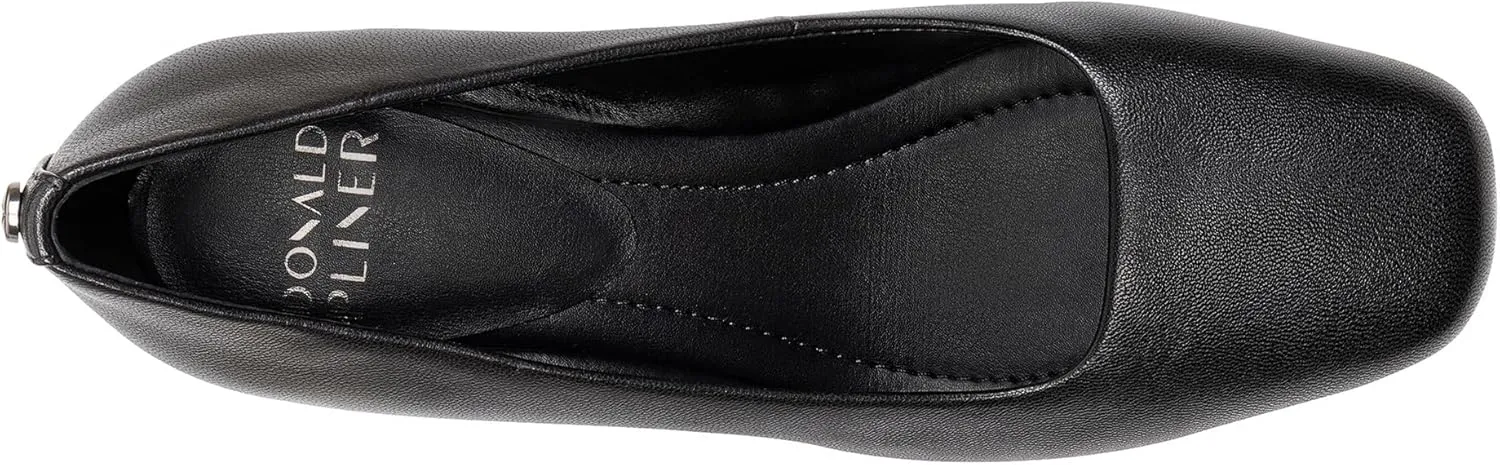 Donald Pliner Women's Aquarius 2" Block Heels, Square Closed Toe Chunky Heels for All Day Wear