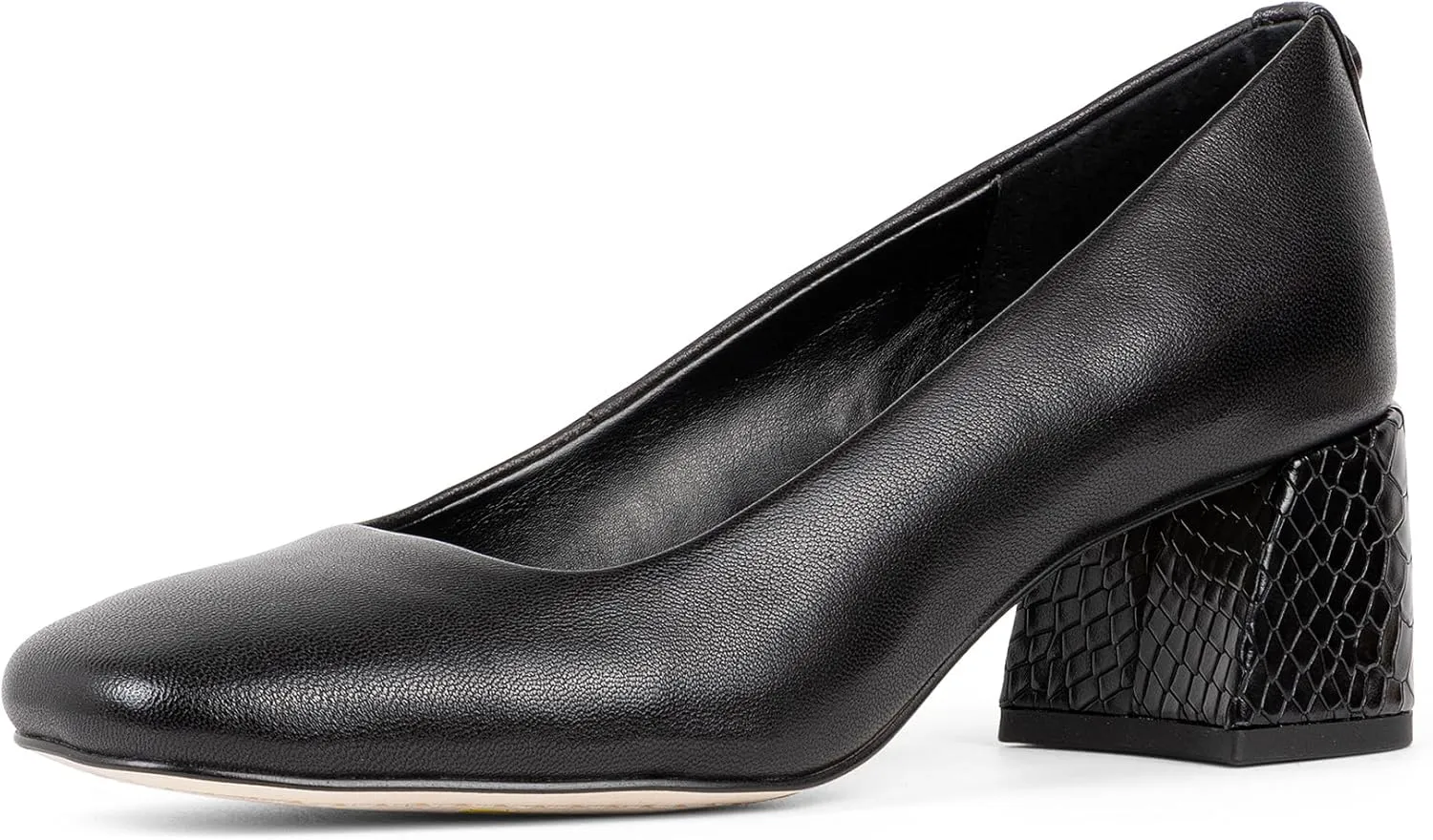 Donald Pliner Women's Aquarius 2" Block Heels, Square Closed Toe Chunky Heels for All Day Wear