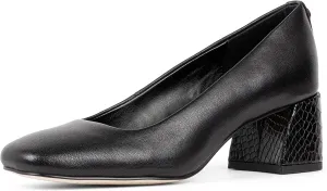 Donald Pliner Women's Aquarius 2" Block Heels, Square Closed Toe Chunky Heels for All Day Wear