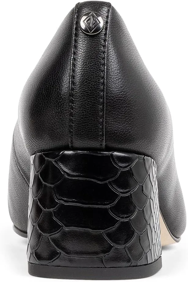 Donald Pliner Women's Aquarius 2" Block Heels, Square Closed Toe Chunky Heels for All Day Wear