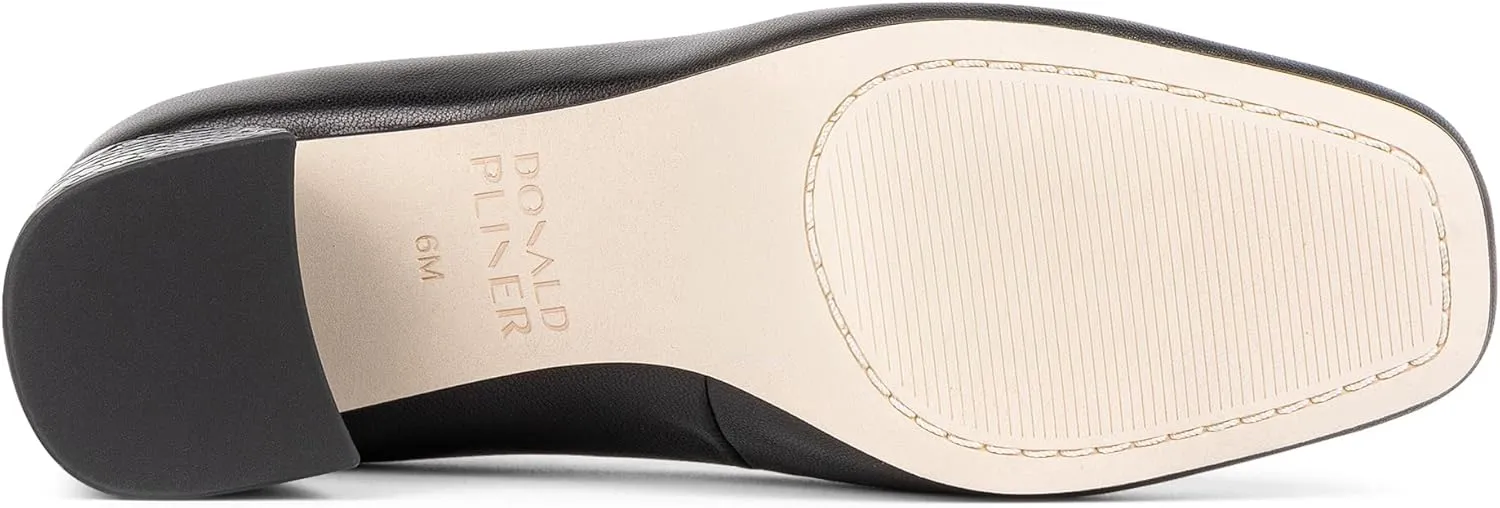 Donald Pliner Women's Aquarius 2" Block Heels, Square Closed Toe Chunky Heels for All Day Wear