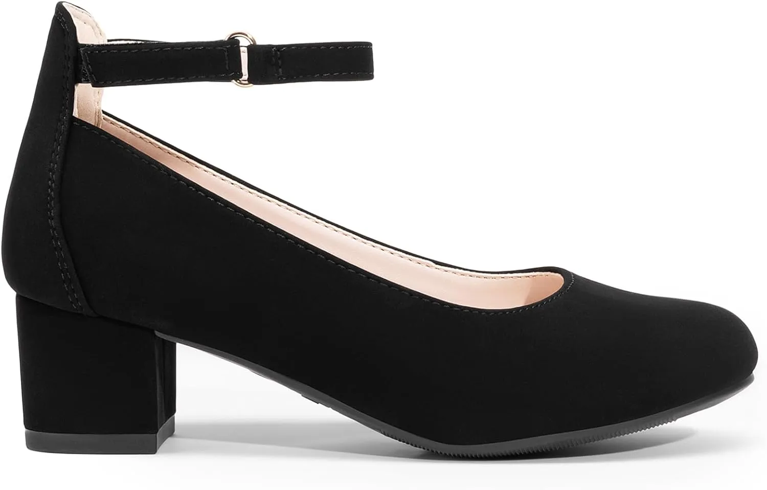 DREAM PAIRS Girls Dress Shoes Chunky High Heels Ankle Strap Party Wedding Princess Pump for Little Big Kid