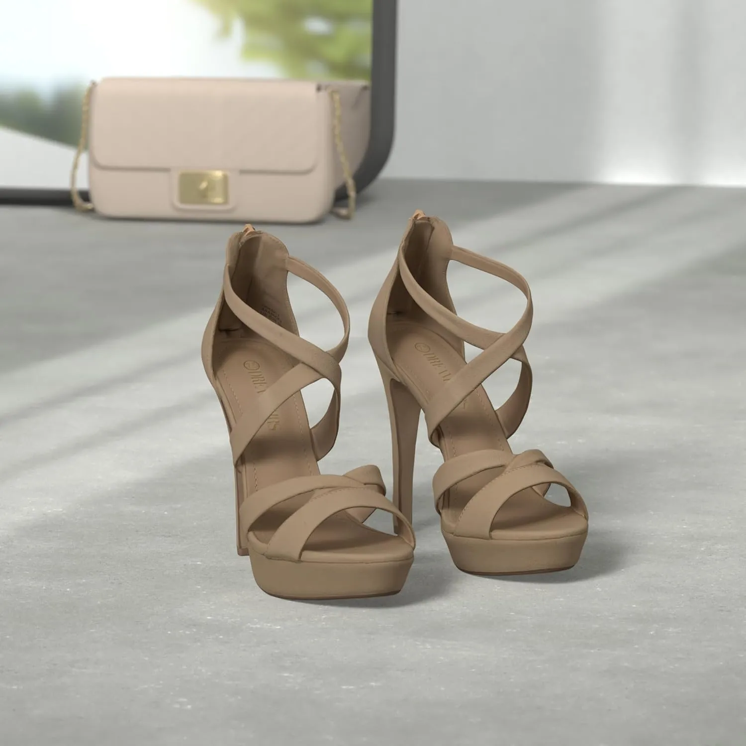 DREAM PAIRS Women's High Heel Platform Dress Pump Sandals