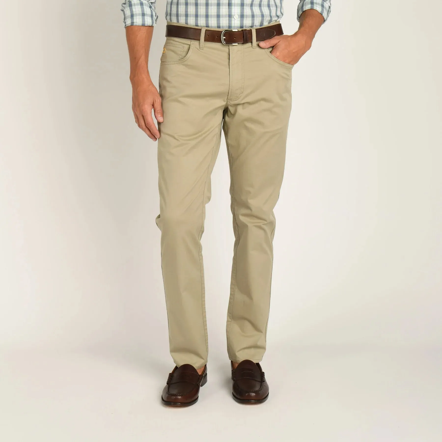 Duck Head Shoreline Five-Pocket: Khaki