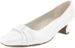 Easy Street Women's Waive Pump, White, 6 Narrow