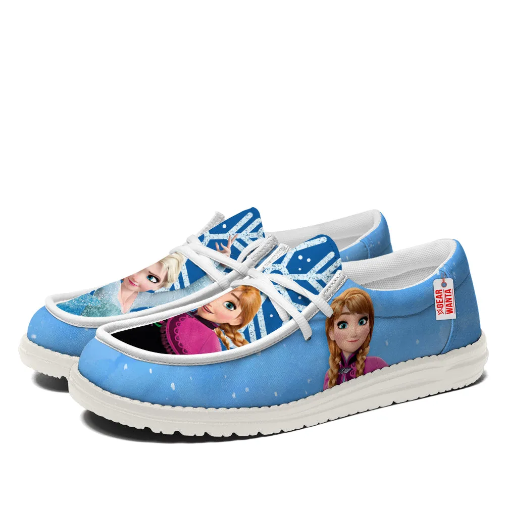 Elsa and Anna Canvas Loafer Shoes