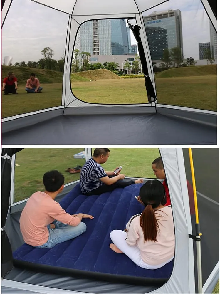 Family Outdoor Camping Tent Automatic Pop-up Tent 3-4 Persons Double Layer Instant Tent Easy Setup Outdoor Gifts Ideal for Outdoor Hiking Fishing