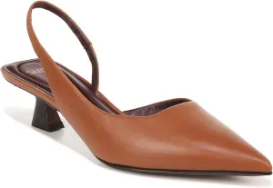 Franco Sarto Women's Devin Pointed Toe Kitten Heel Slingback Pump