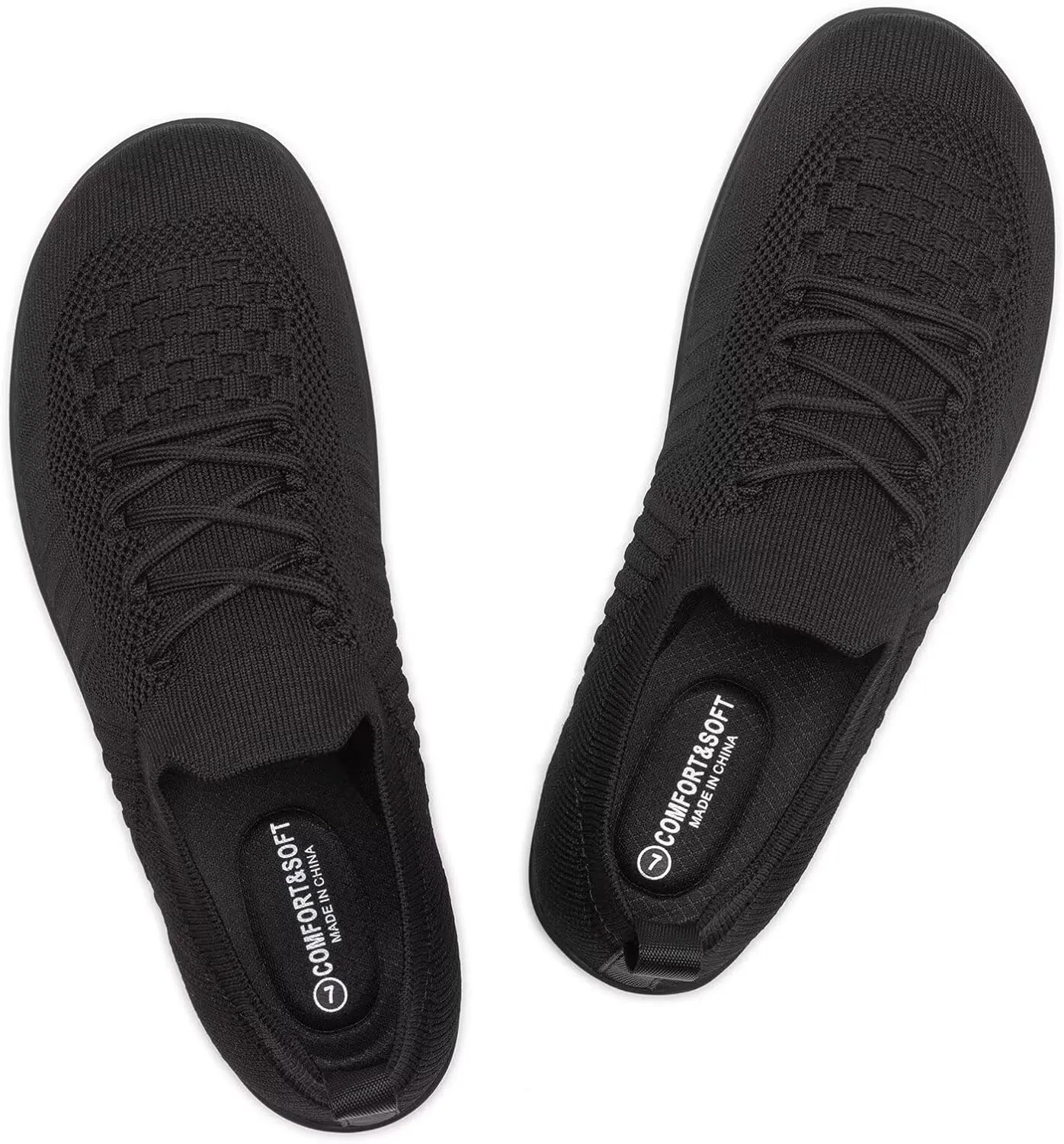 Frank Mully Womens Walking Shoes Wide Toe Box Barefoot Shoes Knitted Fashion Sneaker with Arch Support