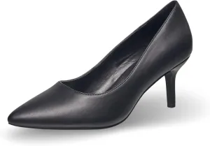 French Connection Kitten Heel Pumps for Women Closed Pointy Toe Slip-On Fashion Work Office Dress Shoes for Women