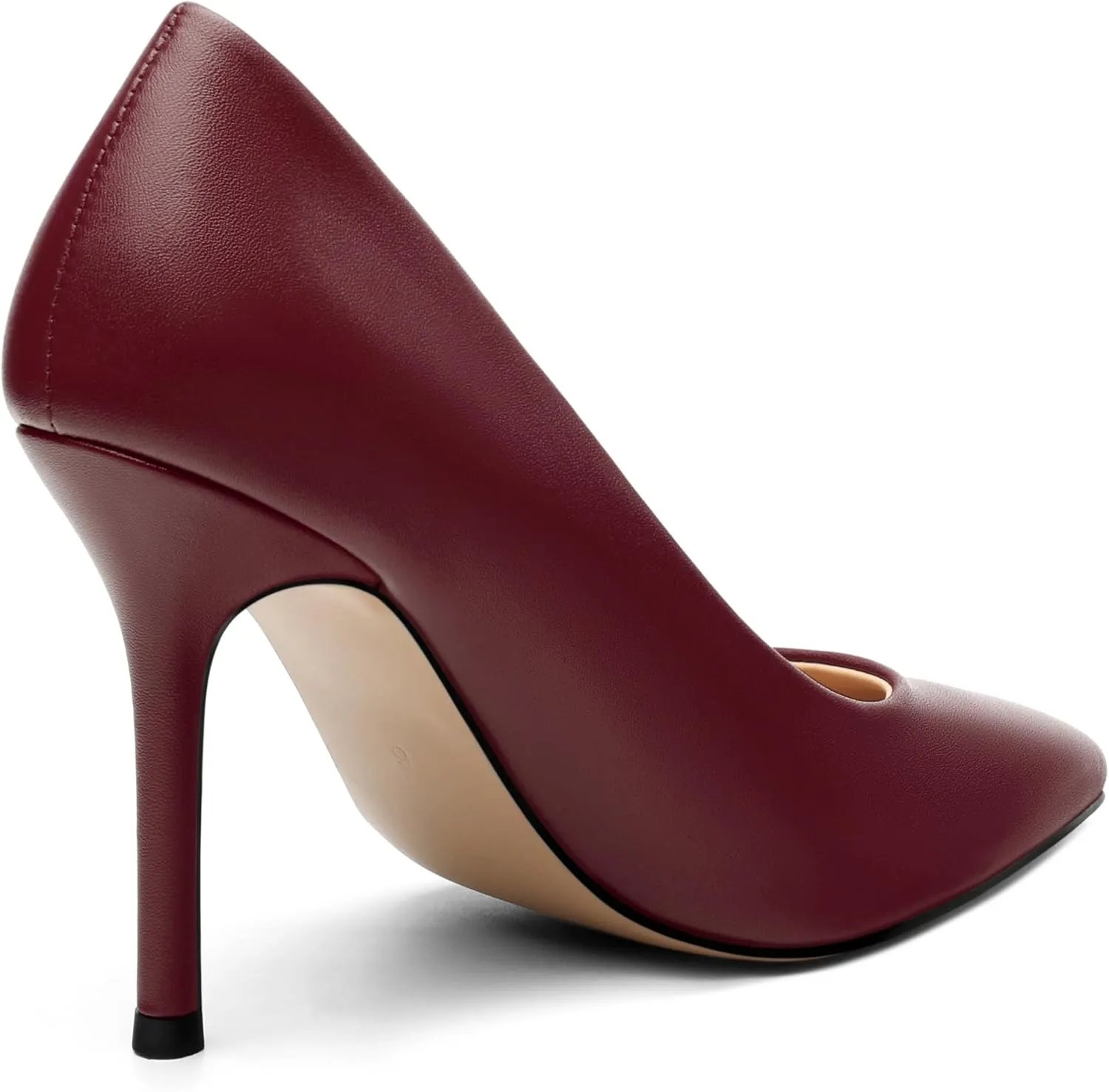 High Stiletto Heels for Women Close Pointed Toe Slip on Solid Pumps Fashion Classic Prom Office Wedding Shopping Dress Shoes