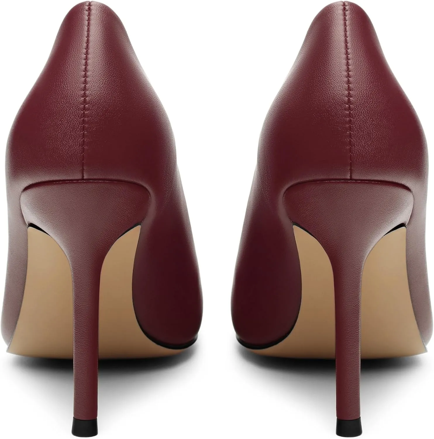 High Stiletto Heels for Women Close Pointed Toe Slip on Solid Pumps Fashion Classic Prom Office Wedding Shopping Dress Shoes