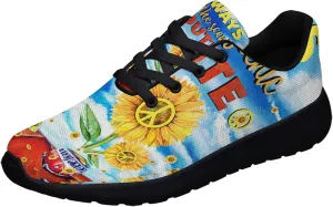 Hippie Fashion Sneakers Men Women Running Shoes Lightweight Breathable Casual Sports Walking Shoes